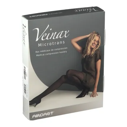 Чулки компрессионные Veinax Microtrans 3 класс 20-36 мм рт. 882R-BG, Размер: 1, Цвет компрессионного изделия: Бежевый, Длина: Длинные, Носок: Закрытый, изображение 4