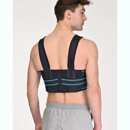 Бандаж реберний післяопераційний роз'ємний на грудну клітку Реабілітімед БР-3Т СOMFORT, Колір: Графіт, Розмір: XL, зображення 2