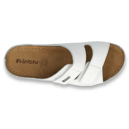 Шльопанці жіночі діабетичні INBLU 158D107 білі, Колір: білий, Розмір жіночого взуття: 38, зображення 3