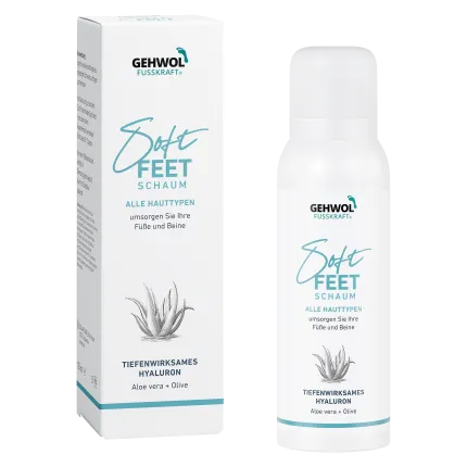 Пінка алое вера та олія оливи Gehwol Fusskraft Soft Feet Foam 125 мл