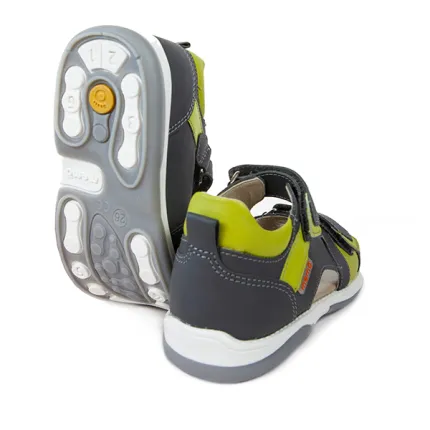 Босоніжки ортопедичні Memo Kris 3BC сіро-зелені (р.22-31), Розмір дитячого взуття: 27, зображення 2