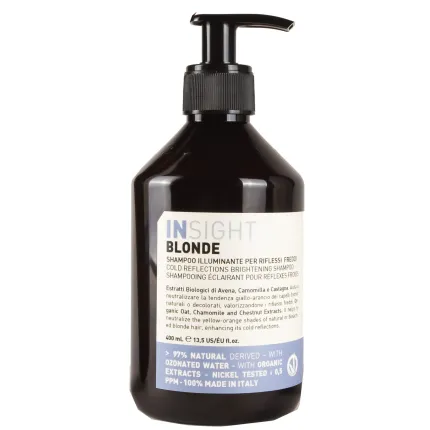 Шампунь для підсилення холодних відтінків Insight Blonde Cold Reflections Shampoo 400мл, Об'єм: 400 мл