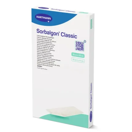 Пов’язка з альгінату кальцію Sorbalgon® Classic 10см х 20см, Розмір пов'язки: 10см х 20см, Тип: Стерильні