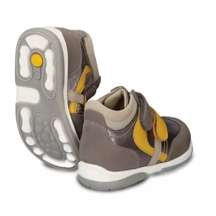 Детские ортопедические кроссовки Memo Gabi 1MA Grey-Yellow, Размер детской обуви: 22, изображение 2