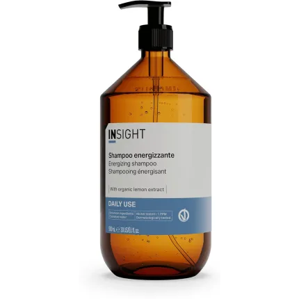 Шампунь енергетичний для щоденного застосування Insight Energizing Shampoo, скляна пляшка, 900 ml, Об'єм: 900 мл