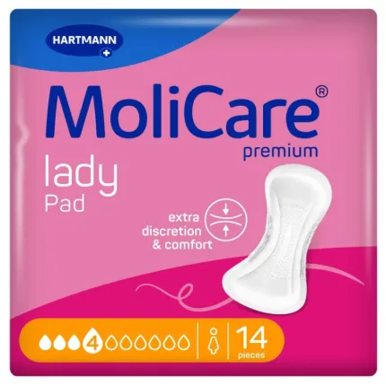 Прокладки урологические при недержании мочи очень легкой степени MoliCare® Premium lady pad 4 капли 14шт/уп, Количество капель: 4
