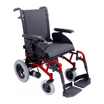 Електричне крісло колісне Doctor Life HS-6100 18Ah, Колір: Червоний, Ширина сидіння, см: 46