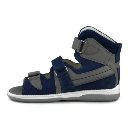 Memo Hermes 1DA Сіро Сині Дитячі ортопедичні босоніжки (р.30-38), Розмір дитячого взуття: 30, зображення 6