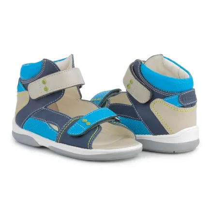 Memo Monaco 1DA Блакитні Дитячі ортопедичні босоніжки (р.22-31), Розмір дитячого взуття: 22