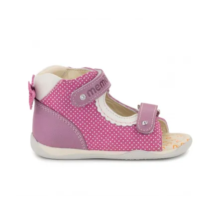 Memo Mini 1JE Розовые Ортопедические босоножки для девочек (р.18-21), Размер детской обуви: 18, изображение 5