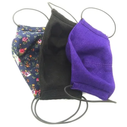 Захисна маска для обличчя багаторазова тришарова Mark I Фіолетова, зображення 7