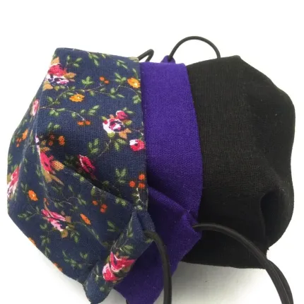 Захисна маска для обличчя багаторазова тришарова Mark II Фіолетова, зображення 5