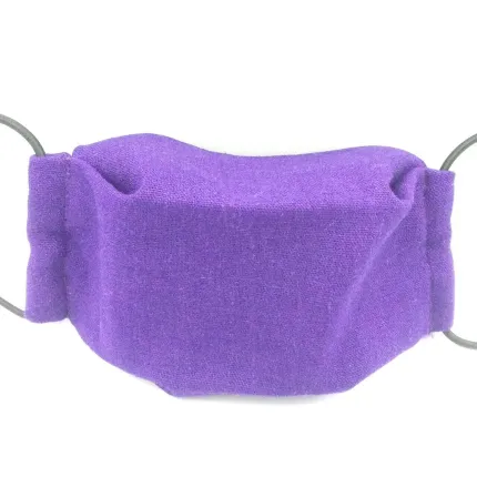 Захисна маска для обличчя багаторазова тришарова Mark II Фіолетова