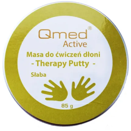 Qmed Therapy Putty Soft - Пластична маса для реабілітації долоні, м'яка, Колір: Жовтий, зображення 2