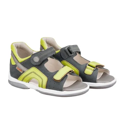 Детские ортопедические босоножки Memo Szafir 1BC Зеленые (р. 22-31), Размер детской обуви: 24