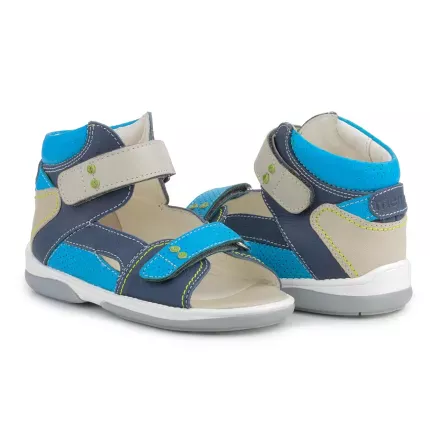 Memo Monaco 1DA Голубые Детские ортопедические босоножки (р.22-31), Размер детской обуви: 27