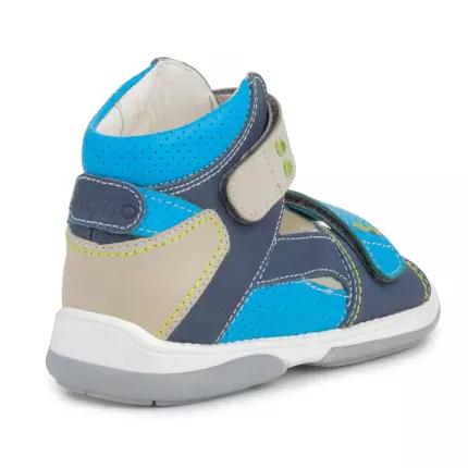 Memo Monaco 1DA Голубые Детские ортопедические босоножки (р.22-31), Размер детской обуви: 27, изображение 3
