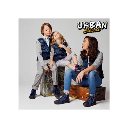 Memo New York 1DA Синие - Ортопедические кроссовки для детей Urban Classic, изображение 3