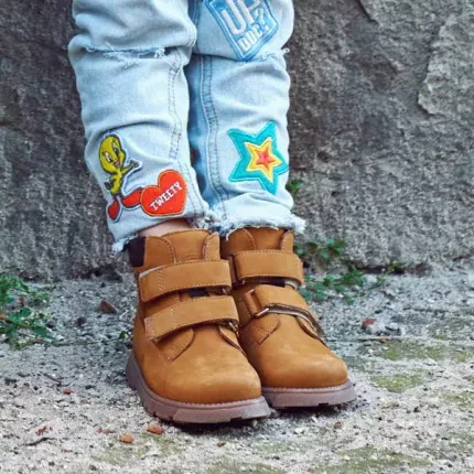 Memo Malmo 1FD Коричневі дитячі ортопедичні демісезонні черевики (р. 22-34), Розмір дитячого взуття: 22, зображення 2