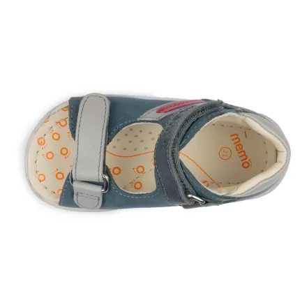 Memo Miki 1CH Сині Дитячі ортопедичні босоніжки (р.18-21), Розмір дитячого взуття: 21, зображення 8