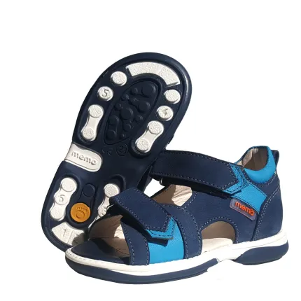 Босоніжки ортопедичні Memo Kris 1CH Блакитні (р.22-31), Розмір дитячого взуття: 28, зображення 3
