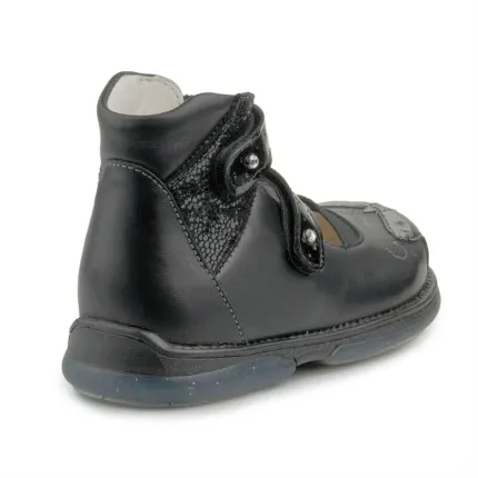 Memo Princessa 3LY Чорні Ортопедичні туфлі для дівчаток (р. 22-35), Розмір дитячого взуття: 28, зображення 3