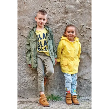 Memo Malmo 1FD Коричневі дитячі ортопедичні демісезонні черевики (р. 22-34), Розмір дитячого взуття: 22, зображення 3