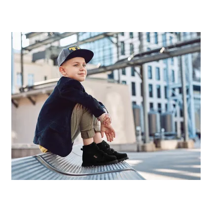 Ортопедические ботинки детские Memo Malmo 1LA черные демисезонные (р. 30-36), изображение 2