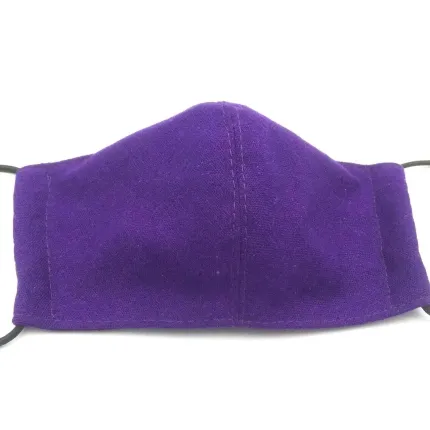 Захисна маска для обличчя багаторазова тришарова Mark I Фіолетова, зображення 4