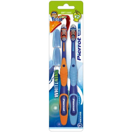 Набор зубных щеток Pierrot Gold, Ref.343, 2 шт.