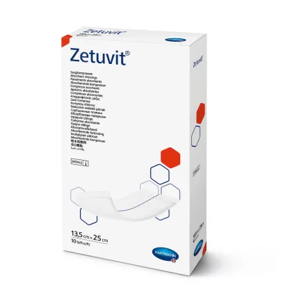 Сорбционная повязка Zetuvit / Цетувит 13,5см х 25см, 1шт, Размер повязки: 13,5см х 25см
