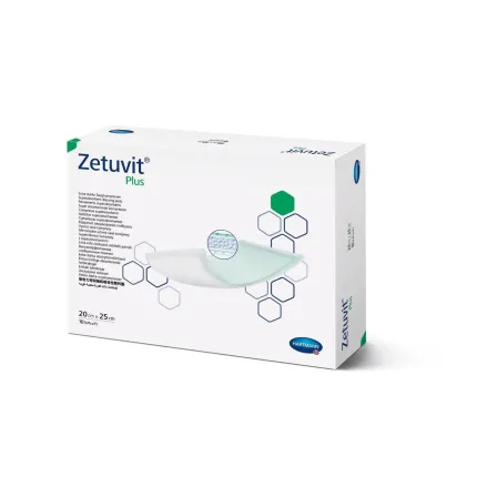 Сорбційна пов'язка Zetuvit Plus / Цетувіт Плюс 20см х 25см 1шт, Розмір пов'язки: 20см х 25см