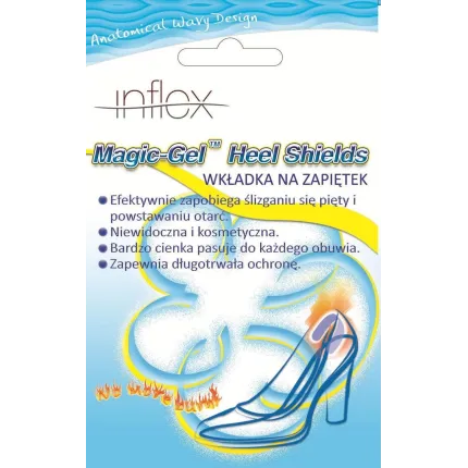 Зап'ятники, гелеві наклейки на задник взуття Qmed Heel shield I103