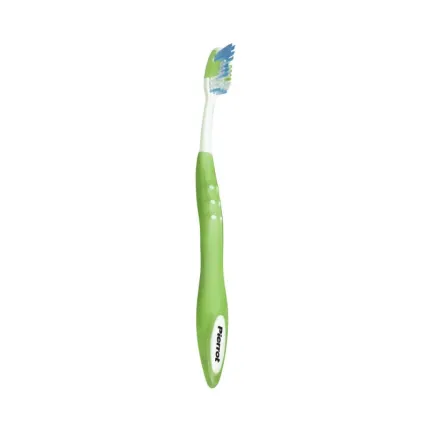 Зубная щетка Pierrot Massager toothbrush 45?, средняя жесткость (Medium), зеленая, Ref.02, Цвет зубной щетки: Зеленый