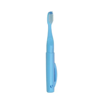 Зубная щетка Pierrot Travel Classic toothbrush, средней жесткости (medium), голубого цвета, Ref.336, Цвет зубной щетки: Голубой