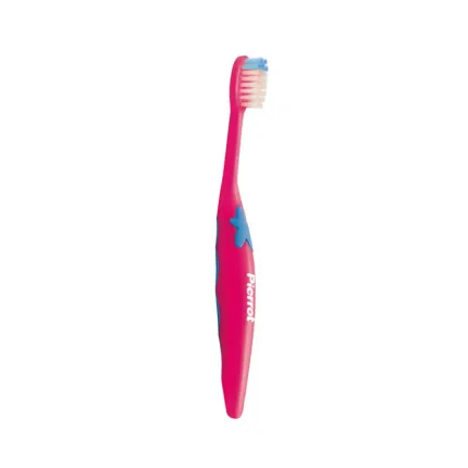 Дитяча зубна щітка "Іскра", Pierrot Chispa toothbrush, від 2 до 8 років, м'яка (soft), малинова, Ref.91, Колір зубної щітки: Малиновий