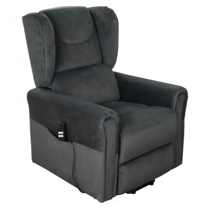 Підйомне крісло з двома моторами, BERGERE (грифельно-сіре)