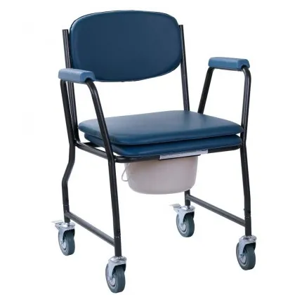 Стул-туалет на колесах с мягким сиденьем OSD-MOD-WAVE