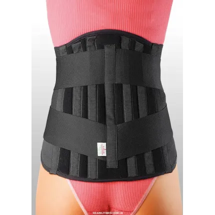 Корсет пояснично-крестцовый усиленный Reabilitimed Л-4М-3В черный, Размер: XXL