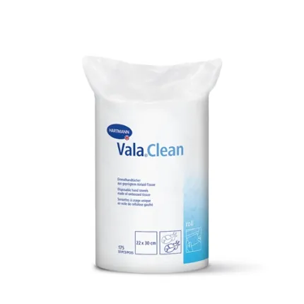 Одноразові рушники для рук Vala®Clean roll, 22х30 см, 175 шт.