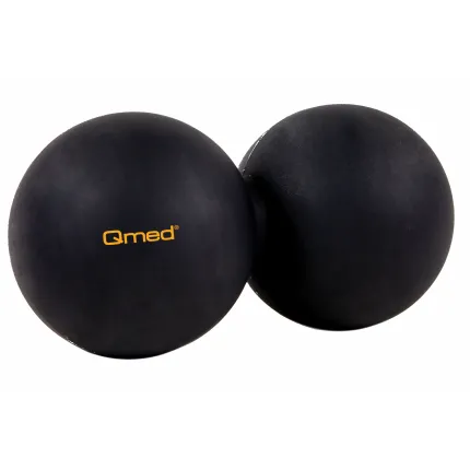 Массажный мини-валик Qmed Lacrosse Duo Ball, черный