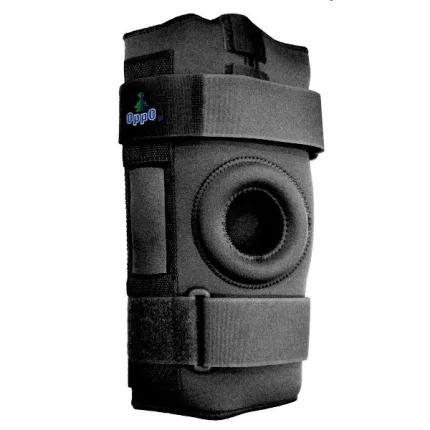 Ортопедичний шарнірний колінний ортез Oppo 1031B чорний, зображення 2