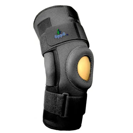 Ортопедичний шарнірний колінний ортез Oppo 1031B чорний, зображення 4