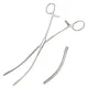 Затискач кишковий еластичний для дорослих зігнутий Surgiwelomed Kocher, довжина 23,5 см, р.ч. 110 мм