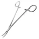 Затискач кровоспинний зігнутий Surgiwelomed Adson. Довжина 18,5 см, р.ч. 30 мм