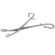 Щипцы для захвата миндалин по Blohmke, изогнутые, оконченные, с зубцами, зубчатые. Длина 20 см