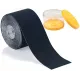 Кінезіо тейп Qmed Kinesio Tape, чорний